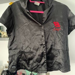 VINTAGE satin NASCAR shirt